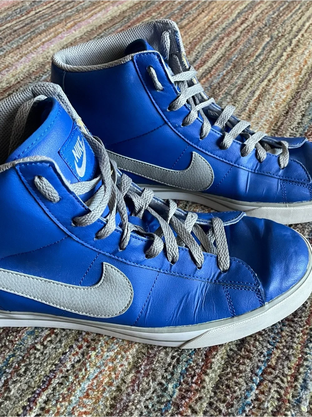 Nike Sweet Classic High Men’s Basketball Royal Blue/White Size 12 Vintage Look